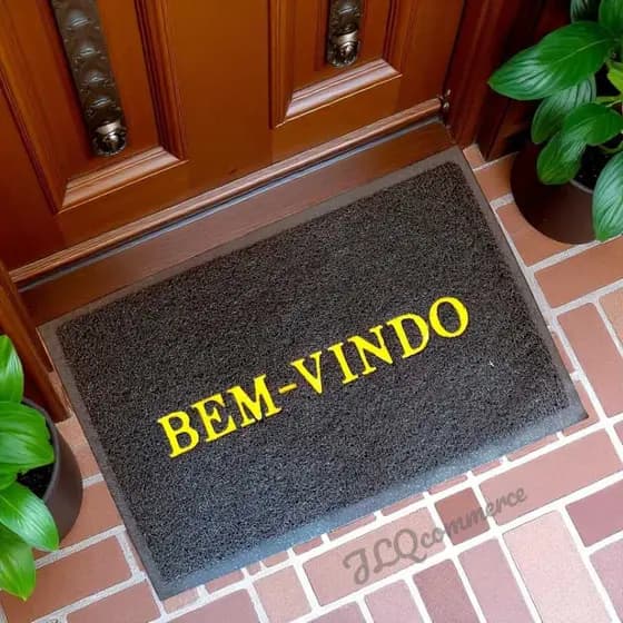 Tapete Bem Vindo Antiderrapante Tapete Para Frente De Porta Entrada Decoração