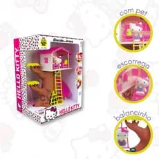 Playset Casa na Árvore da Hello Kitty Brinquedo Infantil Samba Toys