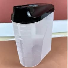 Farinheiro Multiuso 1L com Tampa Hermética Açucareiro Pote Plástico Mantimentos Cozinha