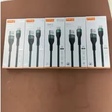 Kit 5 Cabos USB Tipo C 5.0A Turbo Carregamento Rápido Nylon Reforçado Alta Qualidade Top