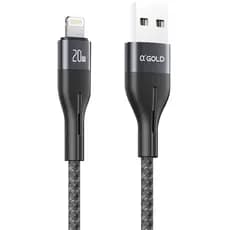 Cabo iPhone Lightning 20W Turbo USB Carregamento Rápido Original Agold Reforçado Premium iOS