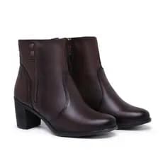 Botinha Bota Moda Feminina Inverno Cano Curto Com Zipper - Oferta!!
