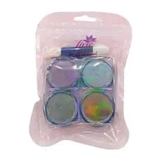 Kit 04 Glitter Lirio Profissional Nail Art