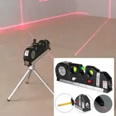KIT TRENA NÍVEL PRO 3 LASER 8M VAI 3 BATERIA INCLUSAS MATERIAL PROFISSIOANAL SUPER LEVE