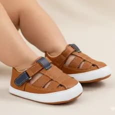 Sandália Masculina Infantil Joaquim Confortável Lançamento Mundo Mini Baby