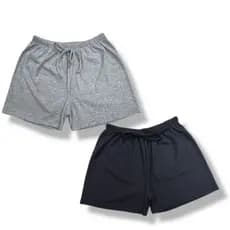 Kit Com 2 Shorts Canelado Infantil Juvenil Menina