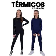 Conjunto Térmico Segunda Pele  Peluciado Infantil/Juvenil Unissex