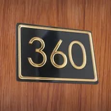 Placa de Números para Porta Apartamento Escritório Feita em Acrílico