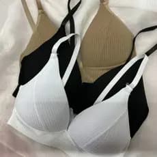 Top Sutiã Sem Aro Bojo Canelado Soft Confort Molinho Macio Sustentação Fitness Unidade e Kit