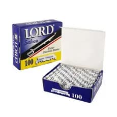 Lâmina Barbear LORD AZUL (meia) - 100 lâminas