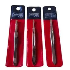 Kit 3 Pinças Solingen (CHANFRADA + TRIANGULAR + RETA)