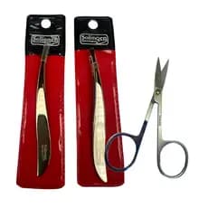 Solingen Kit Pinça Chanfrada Folha + Ponta Agulha + Tesourinha