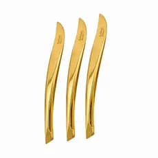 Kit 3 Pinças Solingen Profissional Chanfrada Folha Designer Sobrancelhas