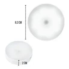 KIT 4 Luminárias Lâmpada Led Recarregável Sensor De Presença
