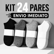 Kits Até 24 Pares De Meias Soquete unissex Menor Preço -Envio Imediato