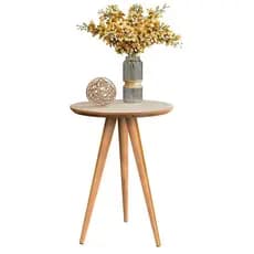 Mesa Lateral ou Central Redonda Pés Retrô Várias Cores Pés 45cm ou 60cm