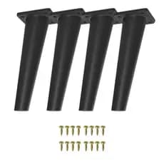 Kit 4 Pés Palitos Plásticos PVC 16cm 20cm 27cm 45cm Inclinados Para Móveis Com Kit Instalação Promoção