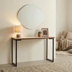 Aparador Mesinha Cantinho do Café Buffet Multiuso Industrial Pés de Ferro Preto ou Dourado Metal Moderno Minimalista