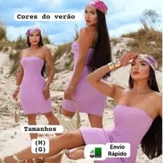 Vestido Femininos Básico Tomara Que Caia