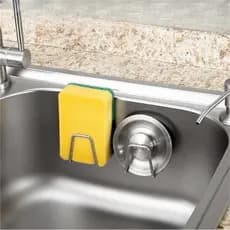 Kit 1-2 Aço inoxidável Suporte Porta Esponja para bucha de pia Prateleira de cozinha
