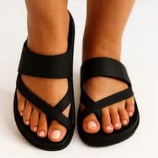 Chinelo Sandália Feminina Antiderrapante Tiras Borracha Leve Macia Confortável