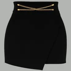SHORT SAIA FEMININO  DETALHE ASSIMÉTRICO CINTURA ALTA VERAO