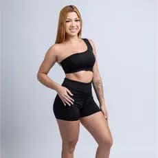 Macaquinho Assimetrico Fitness Academia Treino Zero Transparencia
