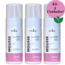 KIT 3 Unidades MOUSSE De Higiene Íntima 150mL Mary Life