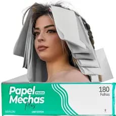 Papel para Mechas Profissional Folhas para Luzes e Descoloração Cabelos Macios e Uniformes