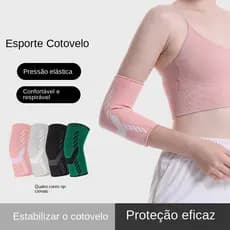 Cotoveleiras esportivas Almofadas de braço de compressão Unissex Antiderrapante Respirável Nylon Cotoveleiras Correndo B