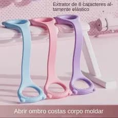 Tensor de corda de tensão aberto para trás faixa elástica Fitness figura 8 faixa elástica Yoga Trainer faixa de resistên
