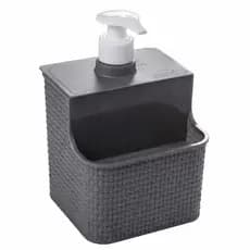 Dispenser Porta Detergente 500ml Suporte De Bucha Organizador Para Pia