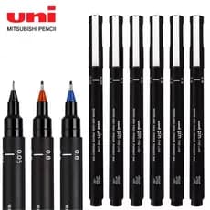 1 Peça Caneta Gel Japonesa UNI Tubo De Agulha PIN-200 Design Cômico 0.05-0.8mm Contorno De Desenho À Prova D'água Lápis