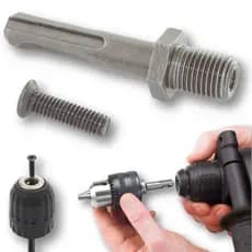 Adaptador Encaixe Ponteira Mandril 1/2 Pol SDS Plus Para Martelete Talhadeira