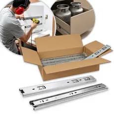 10 Corrediça Telescópica H45 Larga 5 Pares Reforçado Armário 20cm até 70cm Resistente Suporta 45Kg