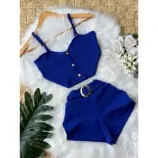 Conjunto Azul AR (lindo!) 34 a 40 PROMOÇÃO modinha