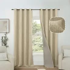 Cortina Blackout Tecido de Linho Vedação 100% Quarto e Sala 300x220cm p/ varão até 2M