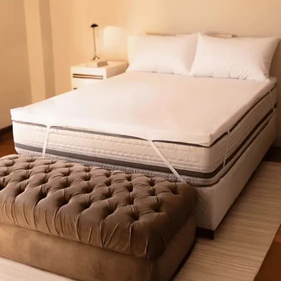 Pillow Top Casal Infravermelho Espuma Hiper Soft Lavável em Máquina 138x188cm