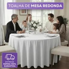 Toalha De Mesa Redonda 145cm Oxford Para Festa Atacado Toque Suave Lavável Em Máquina