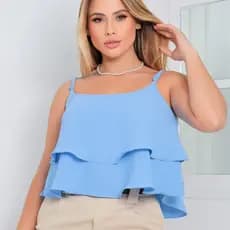 Blusa Feminina  2 babados duna
