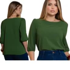 Blusa Feminina Tendencia Manga 3/4