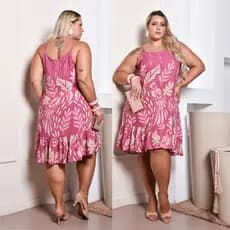 VESTIDO FEMININO PLUS SIZE SOLTINHO