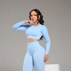 Top Versa Azul Feminino Treino Academia Confortável