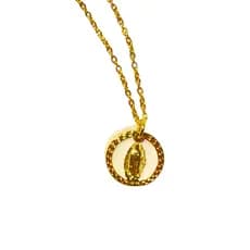 Colar Nossa Senhora Dourado Pequeno Delicado