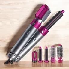 Secador De Cabelo 5 em 1 Escova Alisadora Modelador 110v