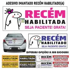 Adesivo Imantado Habilitada e Habilitado