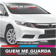 Adesivo para Carro Quem me Guarda, nunca Dorme