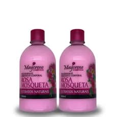 Kit 2 Desodorante Rosa Mosqueta Maycrene Hidratante Corporal Cheiroso Loção Dia a Dia