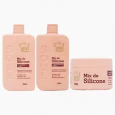 Kit Soul Mix de Silicone Turbo: Reconstrução e Brilho Radiante para Cabelos Danificados