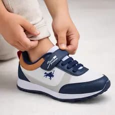 Tênis Infantil Masculino Com Velcro Super Confortável Lançamento